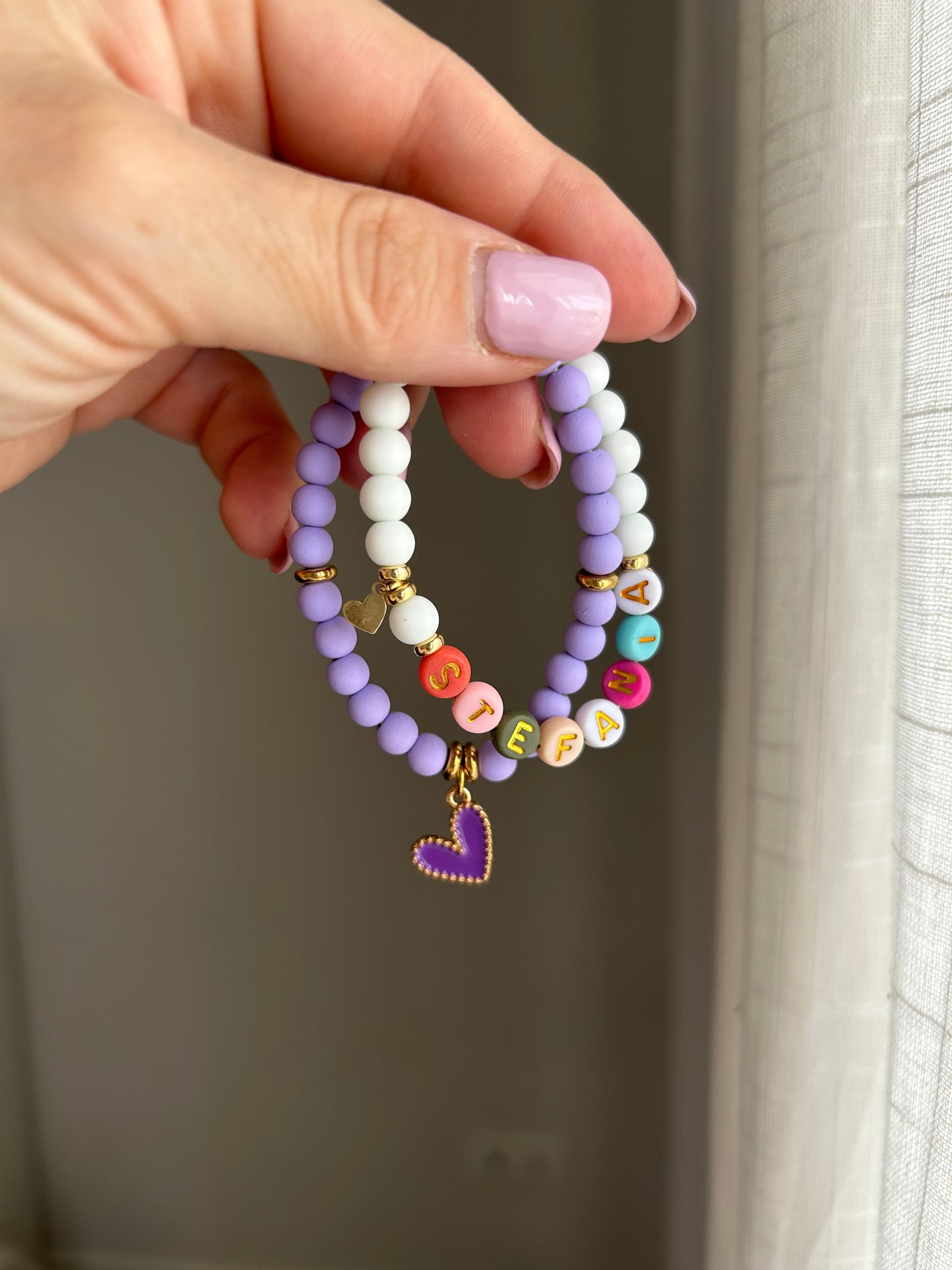 Bracciale heart violet