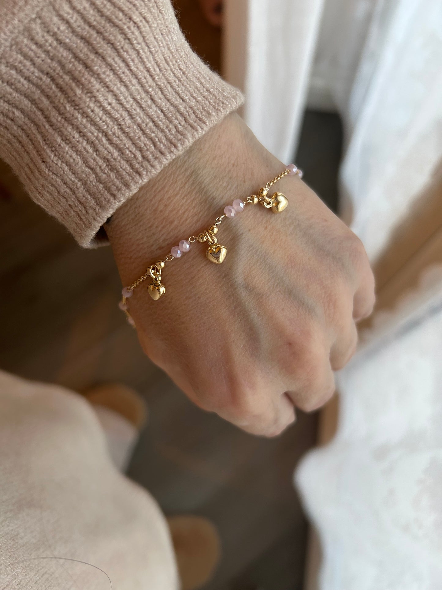 Bracciale charms cuoricino