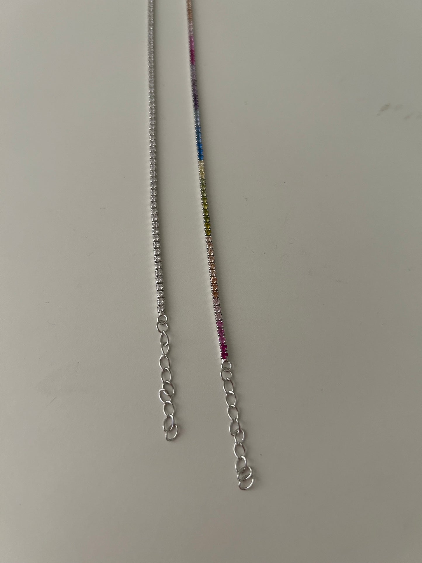 Bracciale Tennis regolabile silver