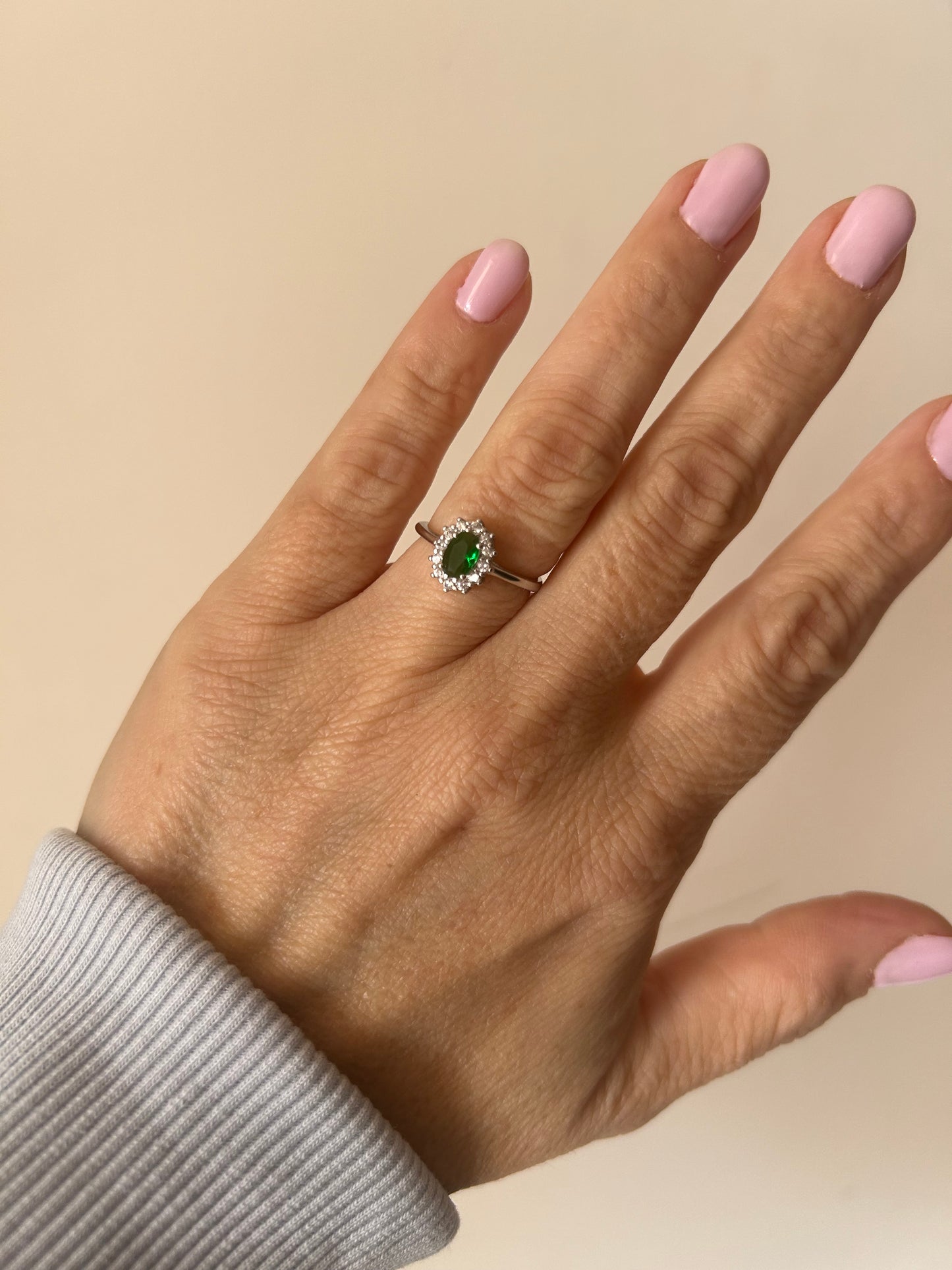 Anello Kate mini verde