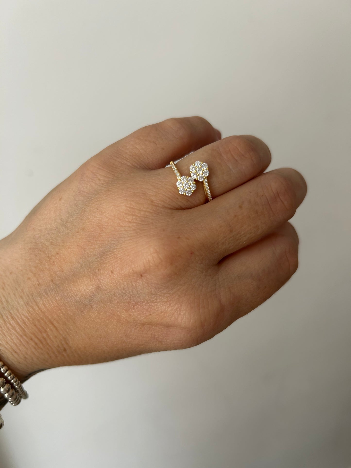 Anello Magic Contrarie Regolabile Argento 925 e Zirconi