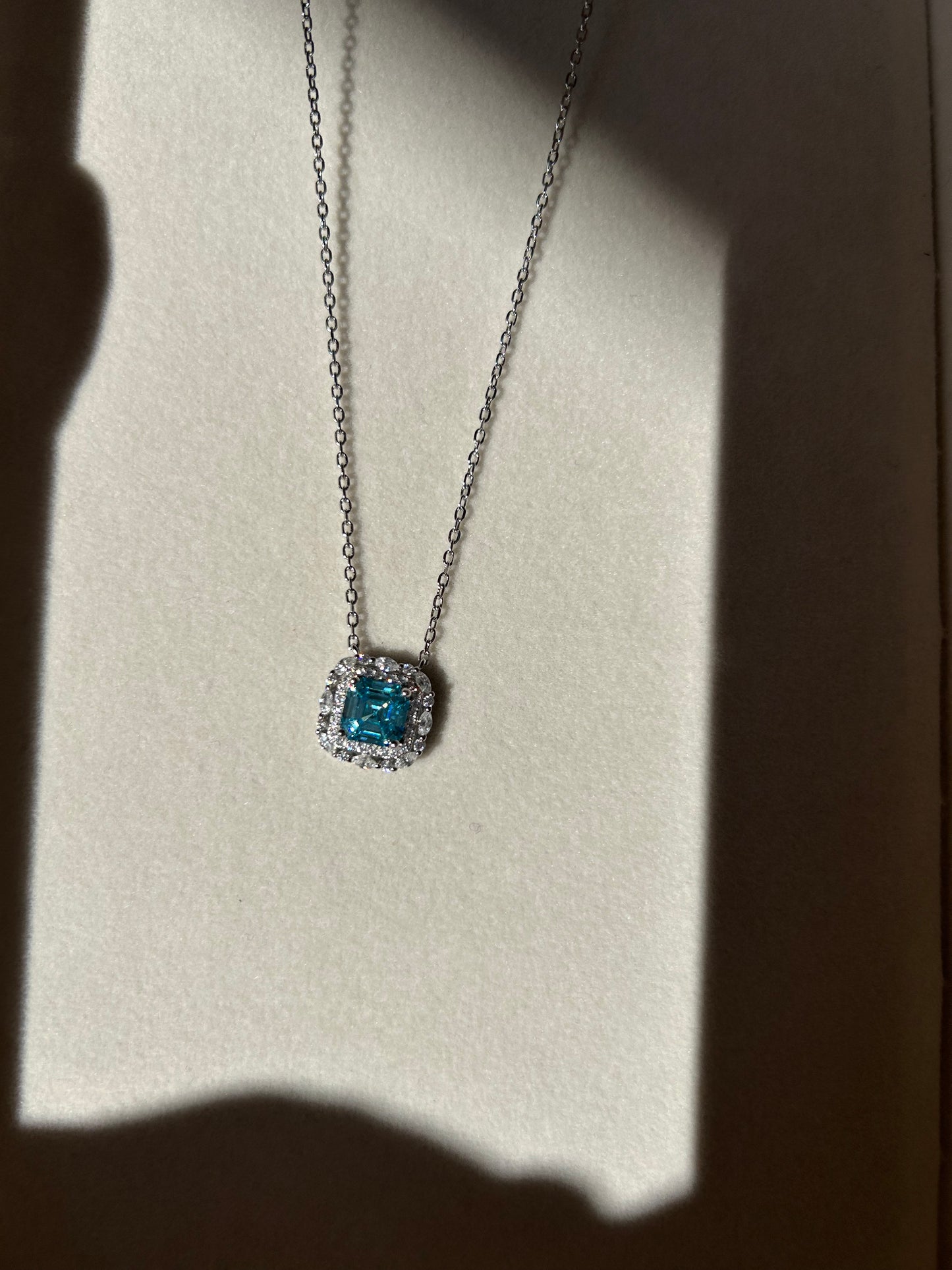 Collana Quarzo Acquamarina in Argento 925