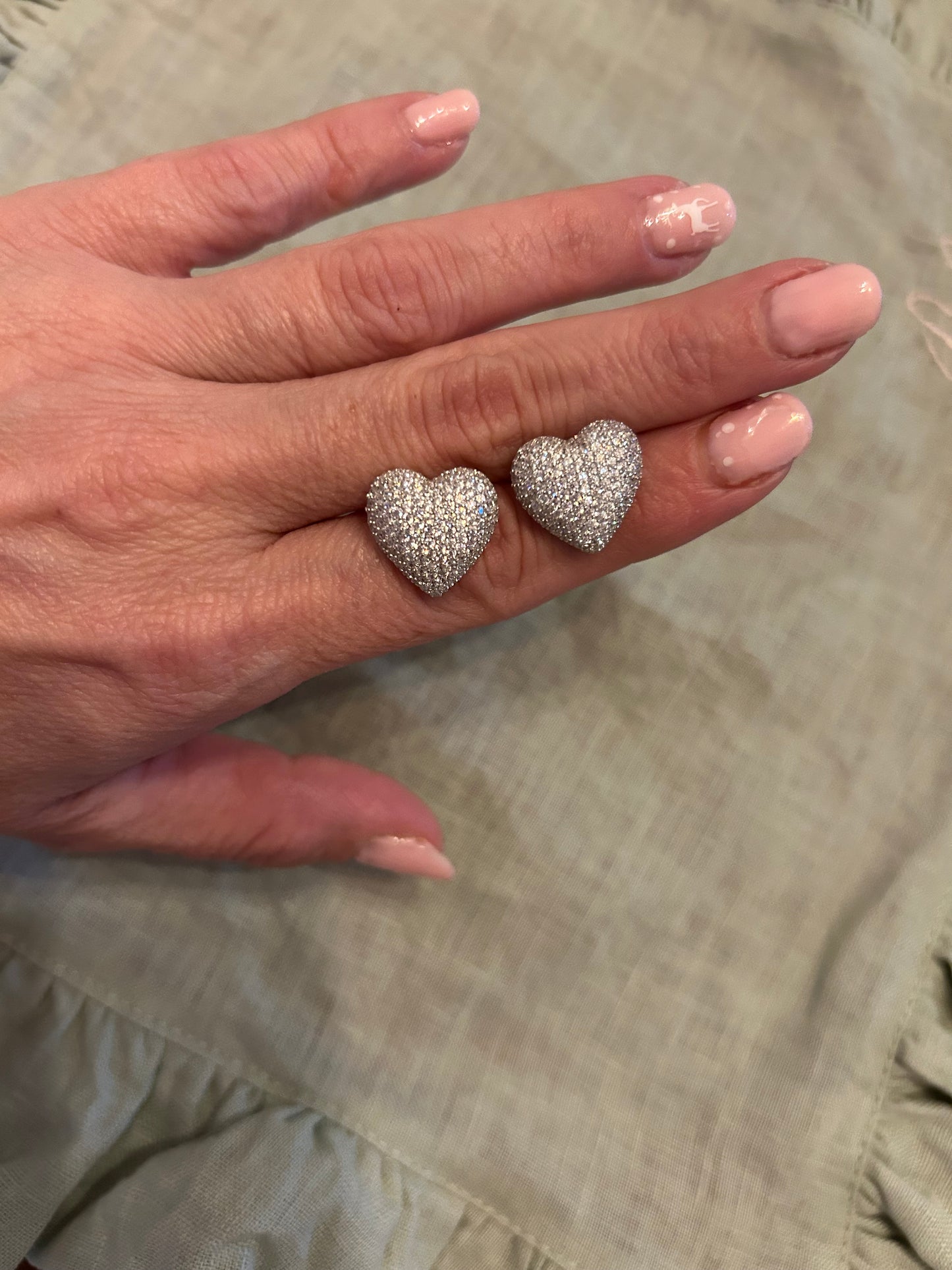 Orecchini cuore big silver
