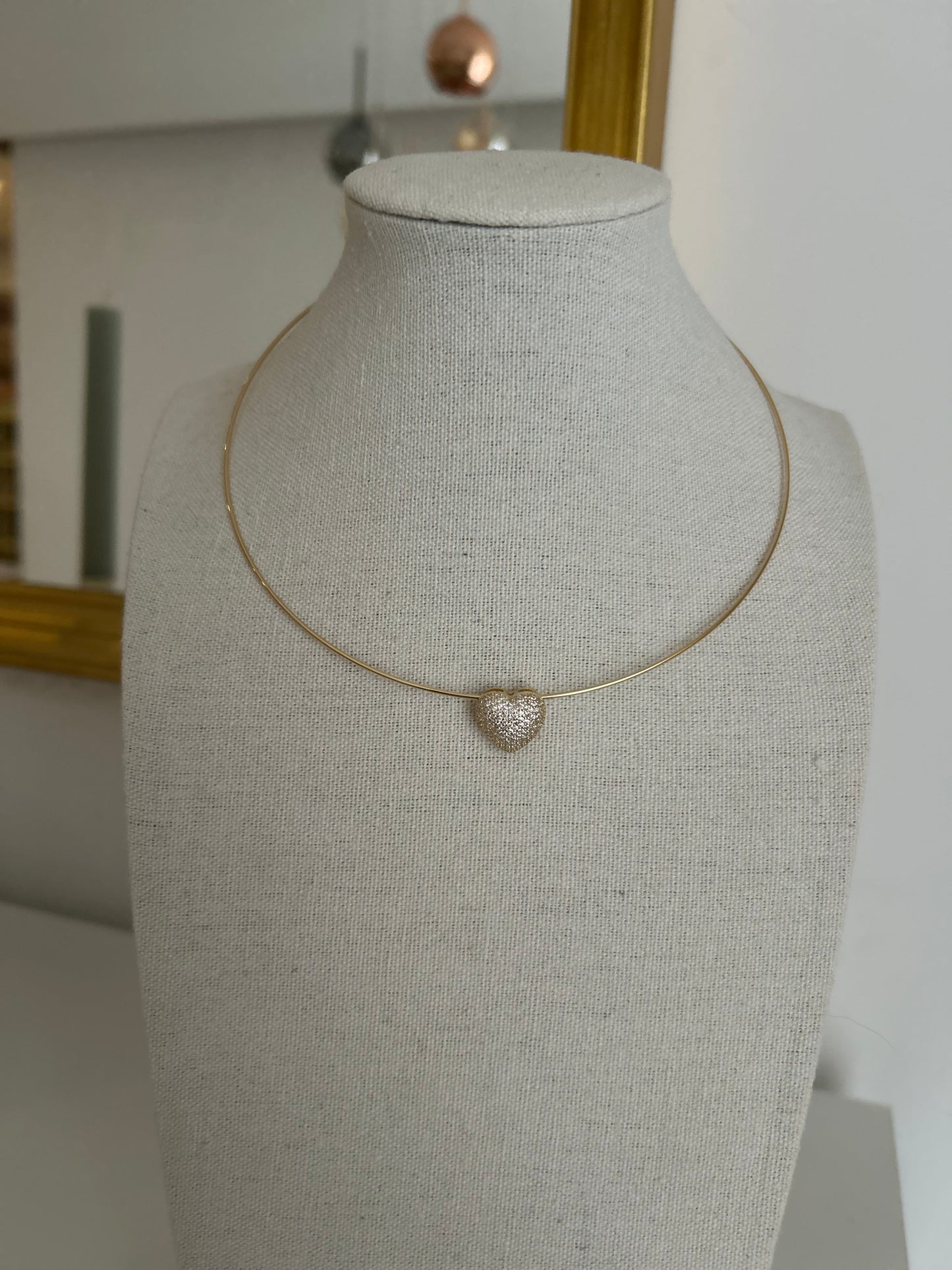 Chocker cuore pavè