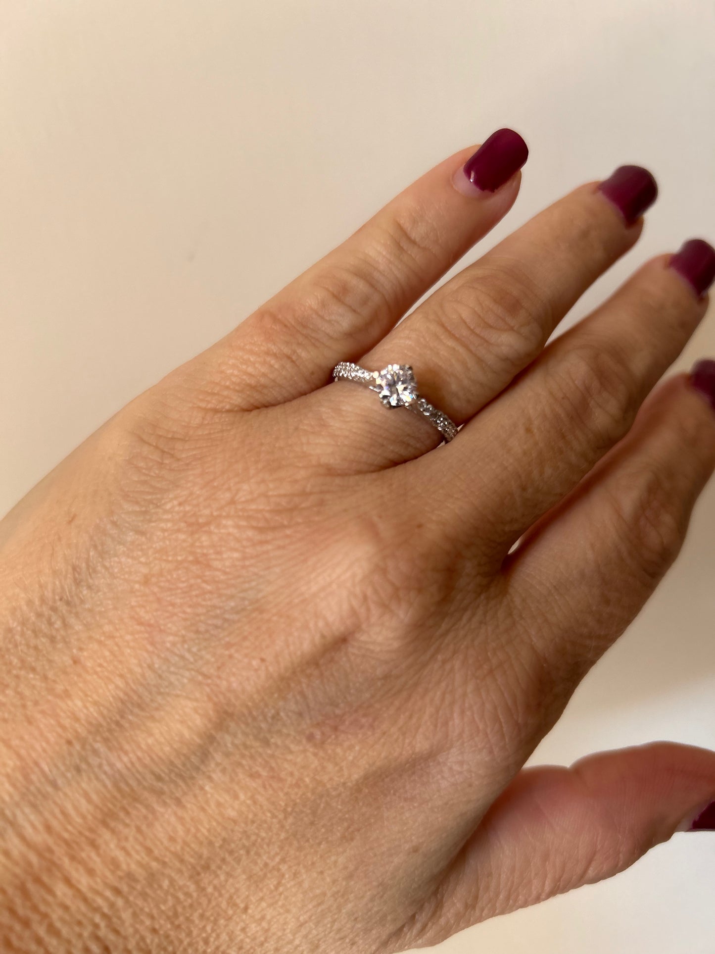 Anello solitario prestige