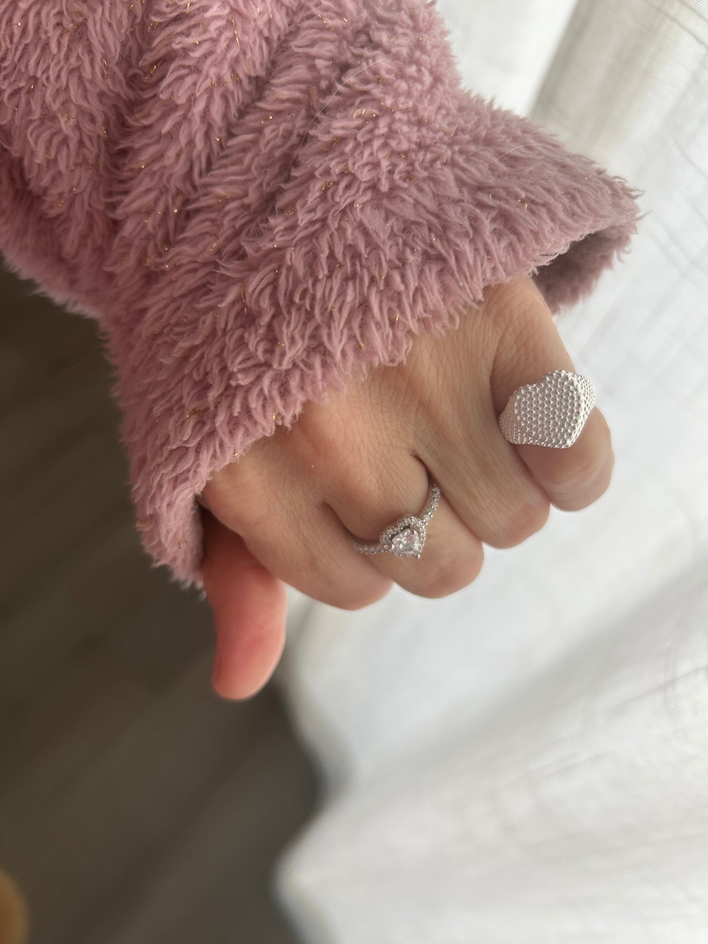 Anello cuore mignolo