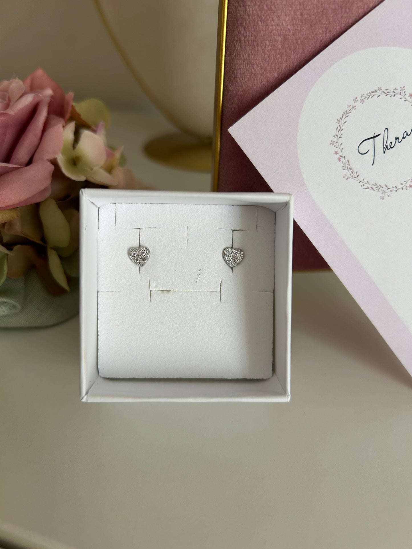 Orecchini heart con zirconi