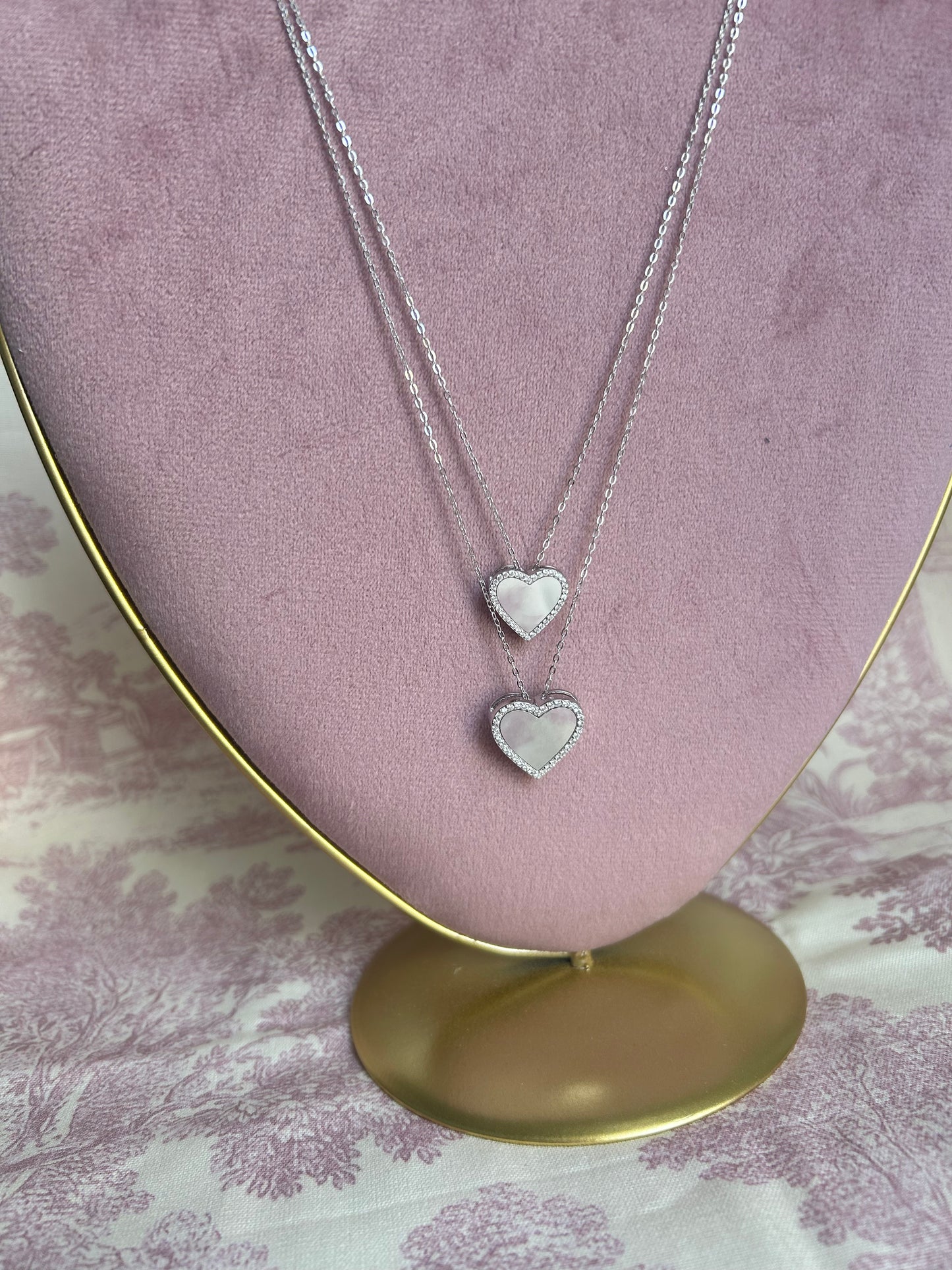 Collana cuore specchio