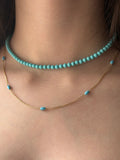 Collana Chocker turchese - argento 925