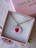Collana con ciondolo Fragola