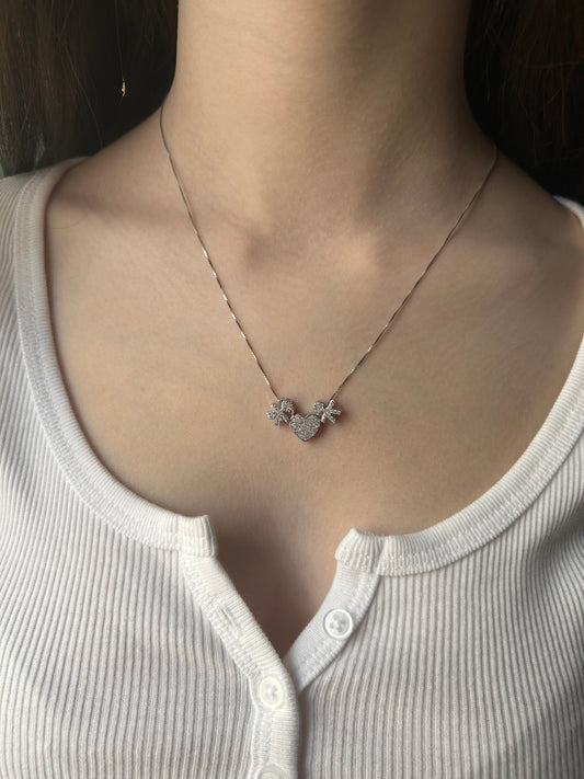 Collana cuore e bebè