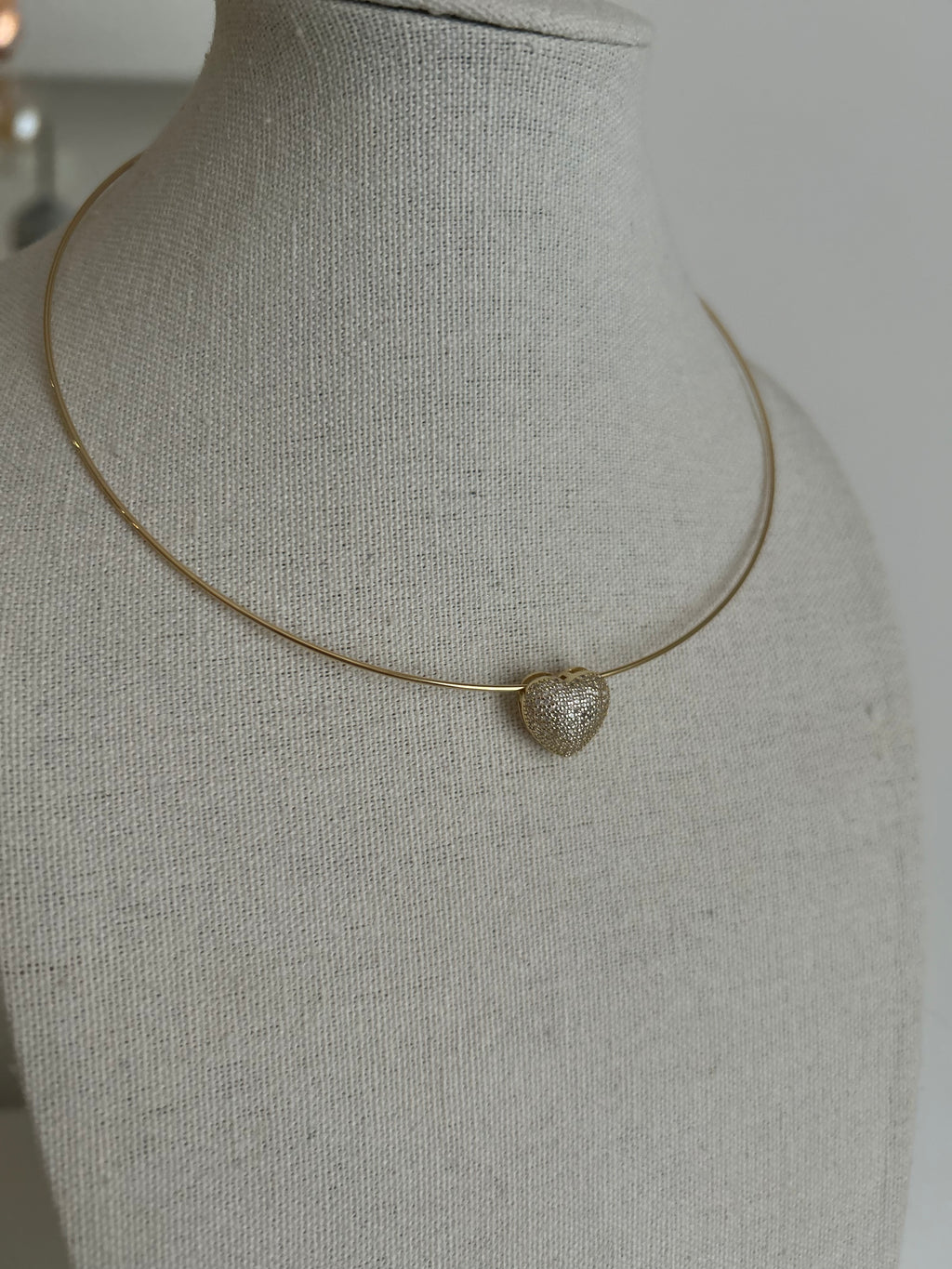 Chocker cuore pavè