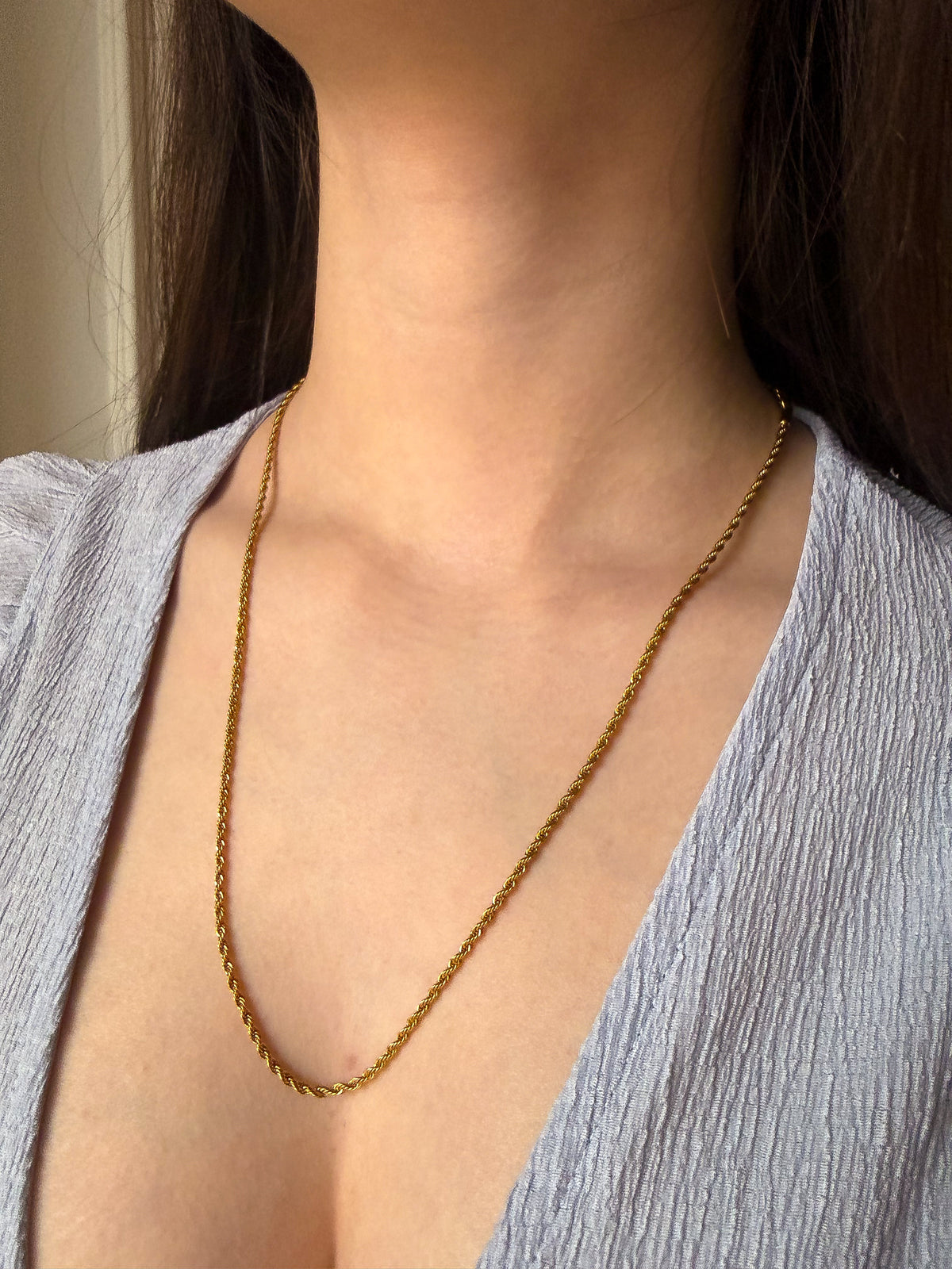 Collana Torcion Gold 2mm