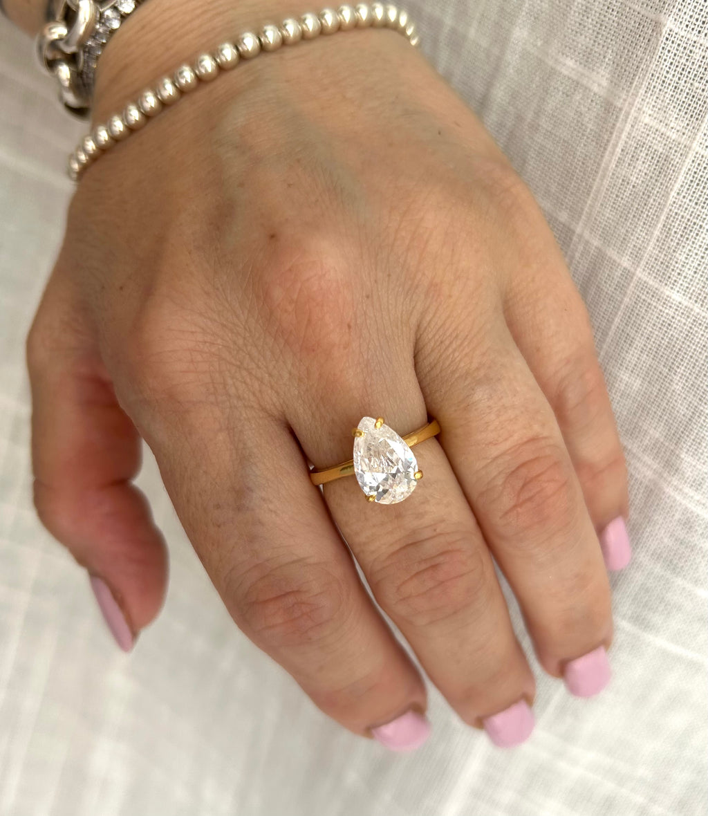 Anello Pietra Goccia