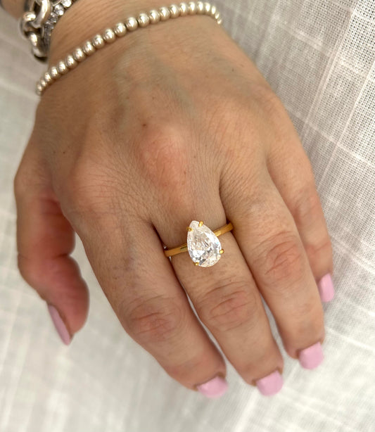 Anello Pietra Goccia