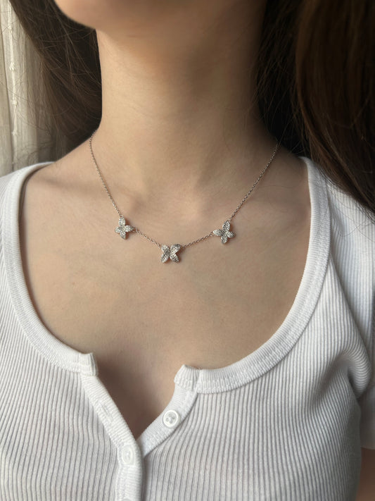Collana tre farfalle