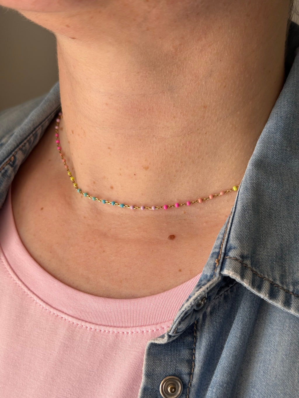 Collana Rainbow - argento 925