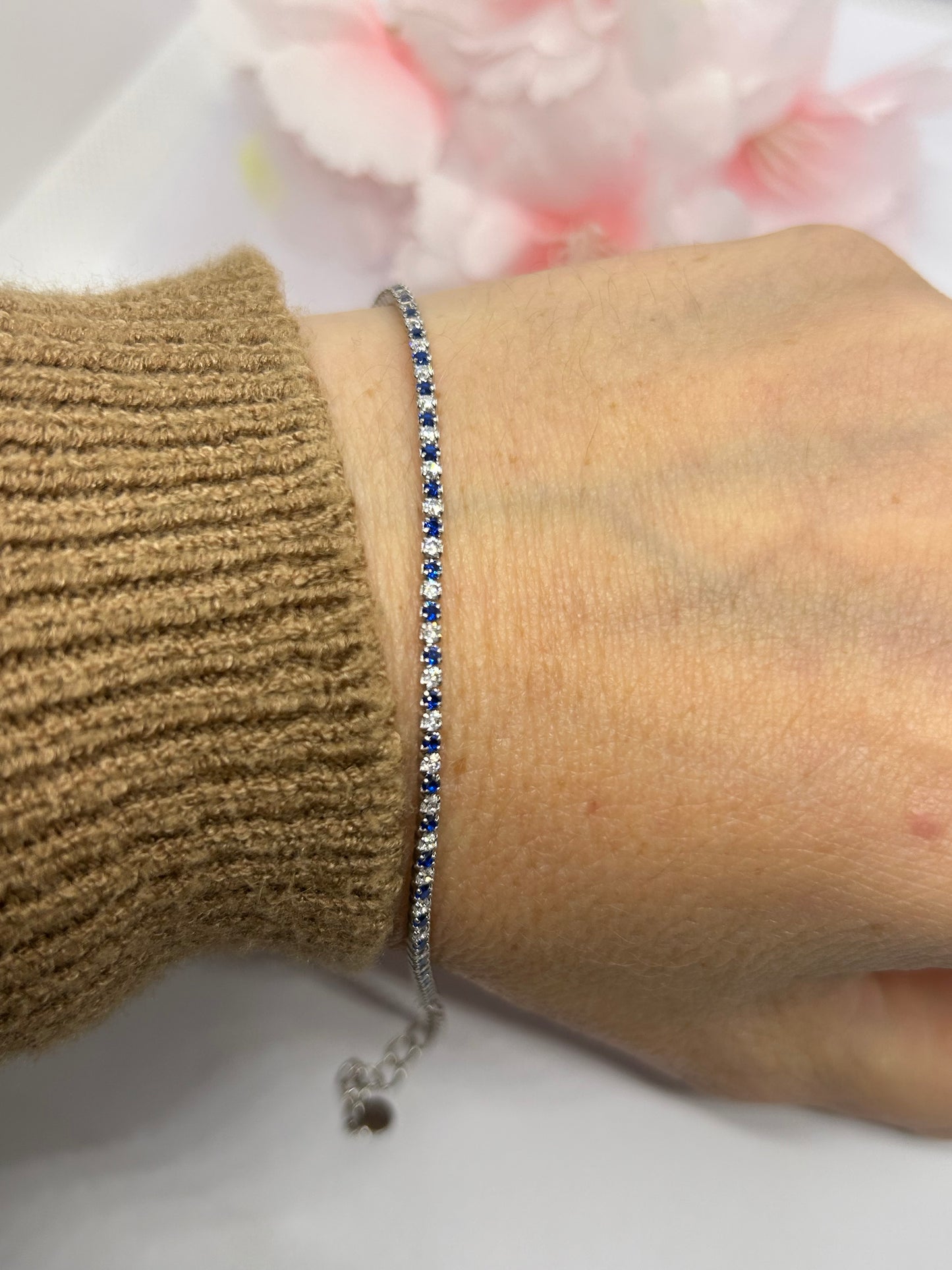 Bracciale Tennis regolabile silver