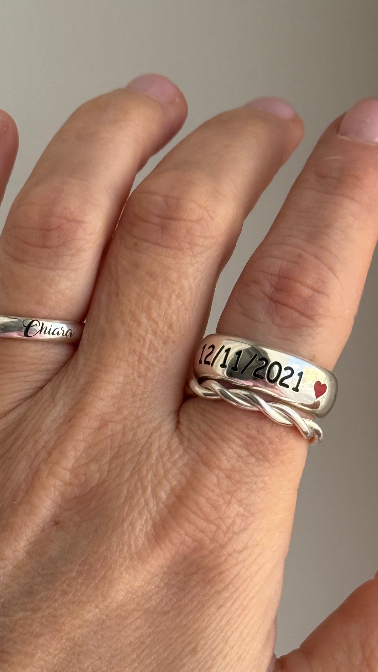 Fedone big personalizzato argento 925