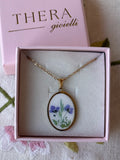 Collana con ciondolo Glicine in fiore