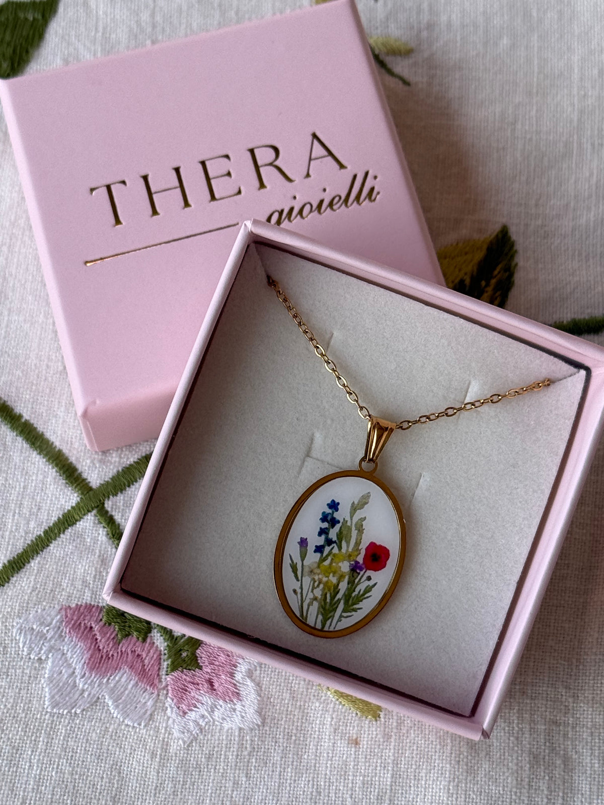 Collana con ciondolo Prato d'estate