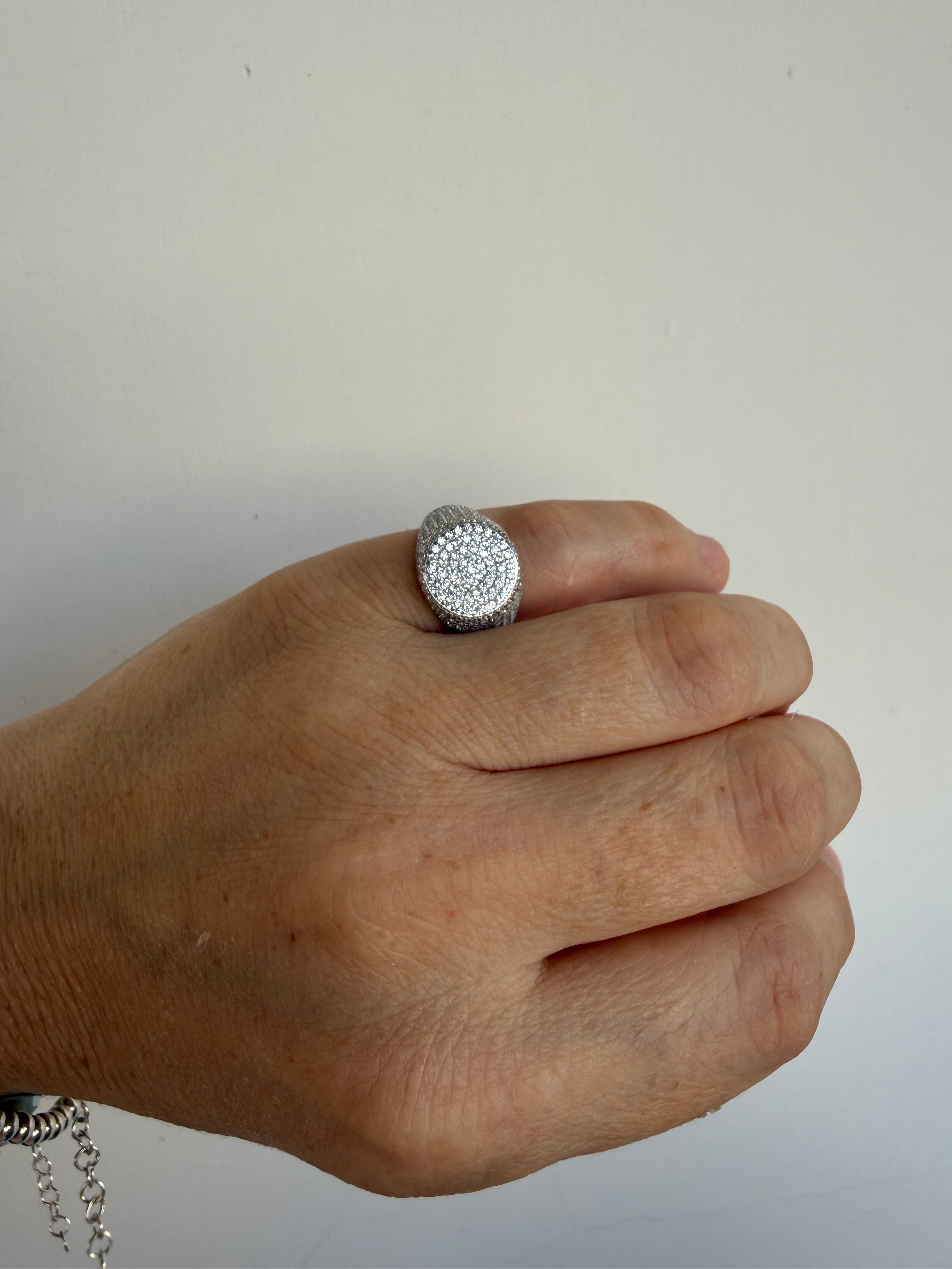 Anello Chevalier Pavé - argento925