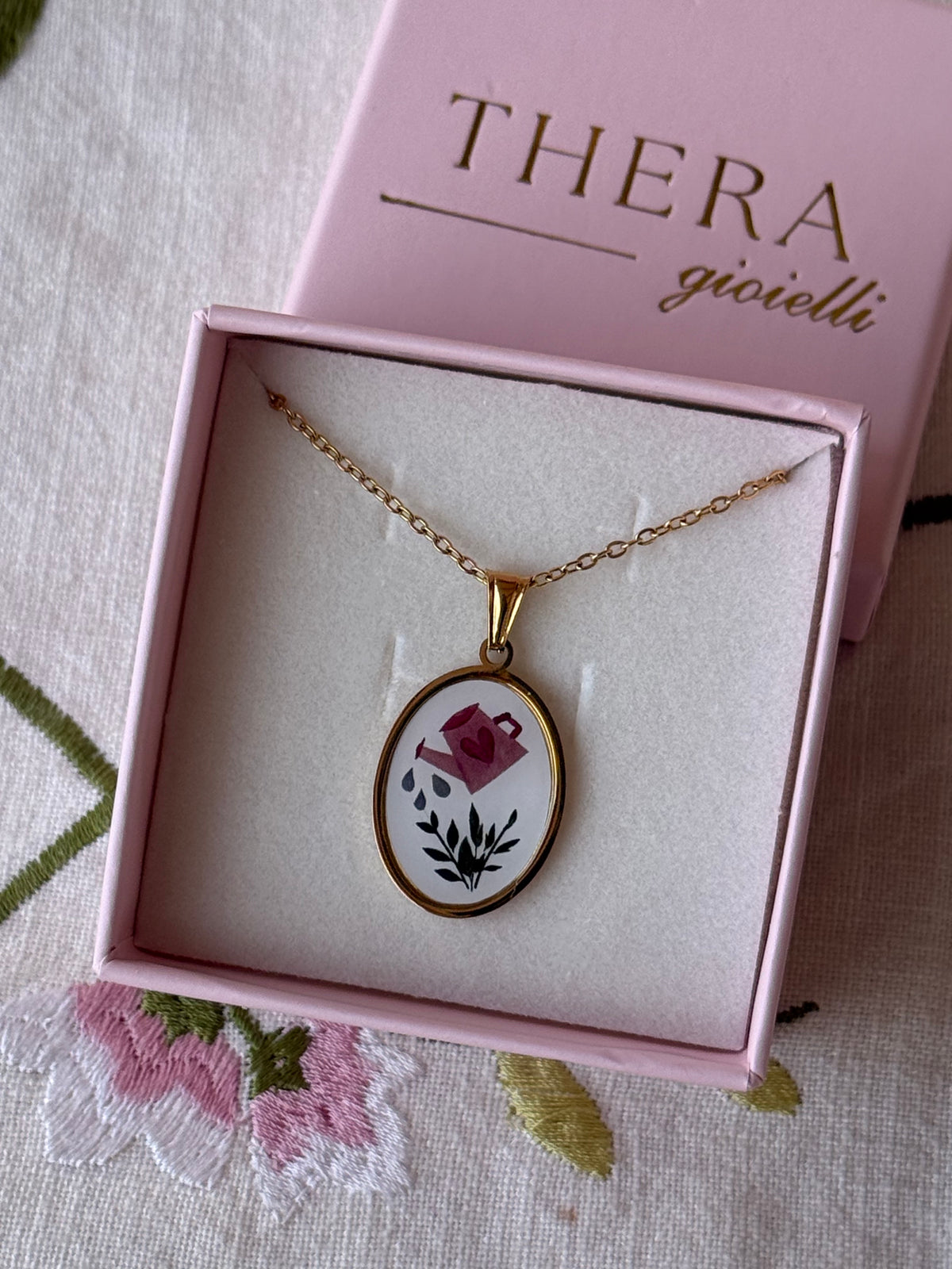 Collana con ciondolo Annaffia desideri