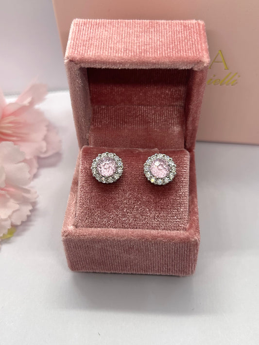 Orecchini Quarzo Rosa