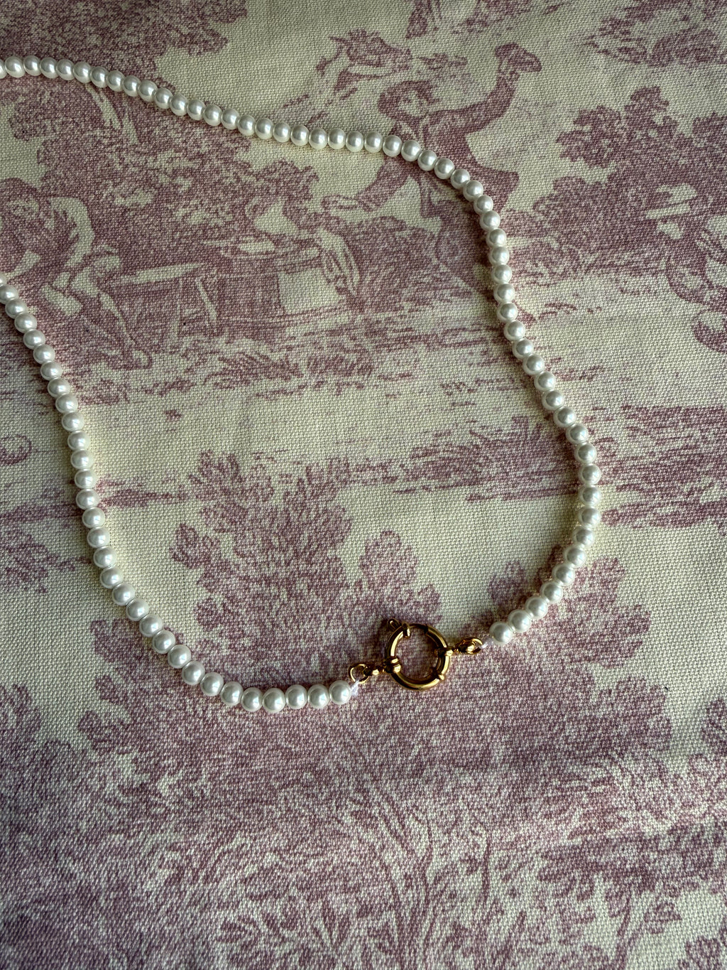 Collana Perle e timone