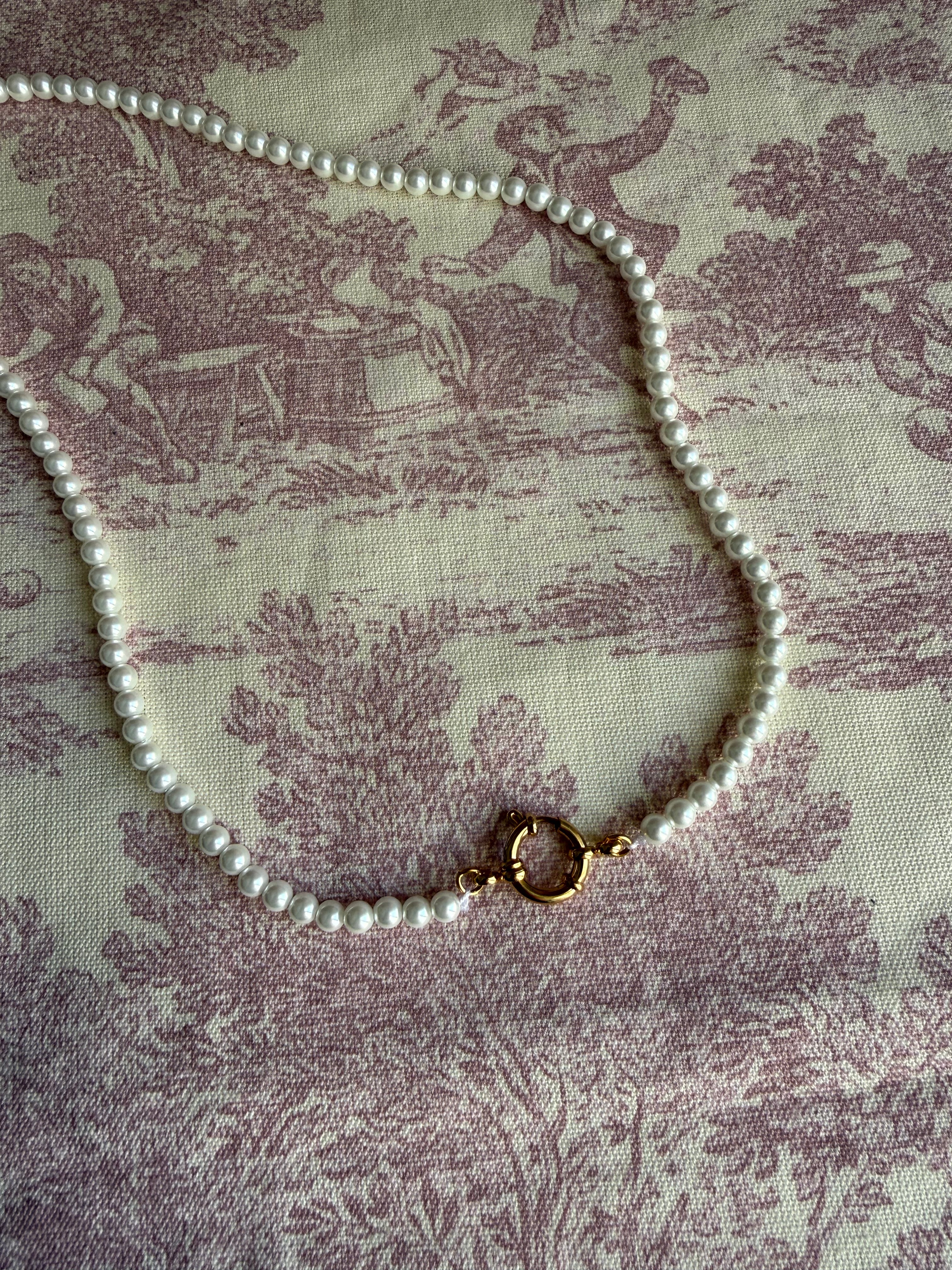 Collana Perle e timone