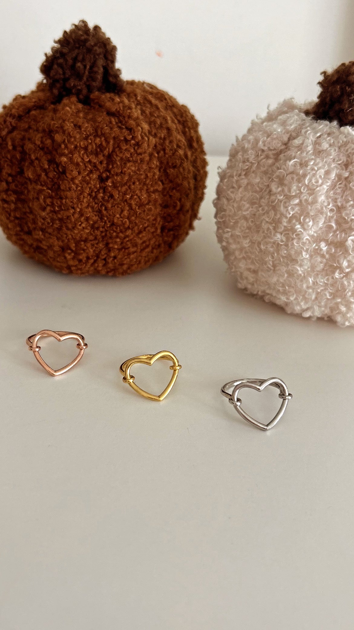 Anello cuore artigianale