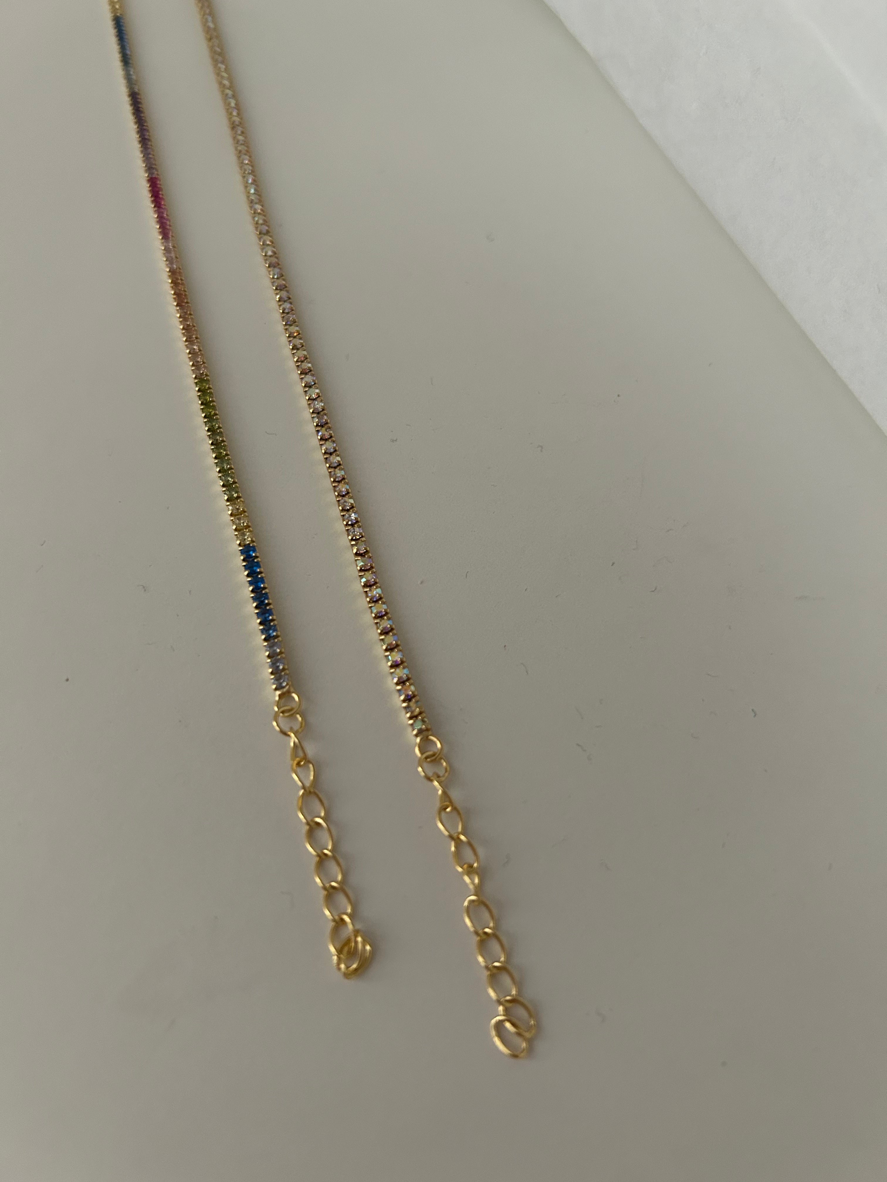 Bracciale Tennis regolabile Gold