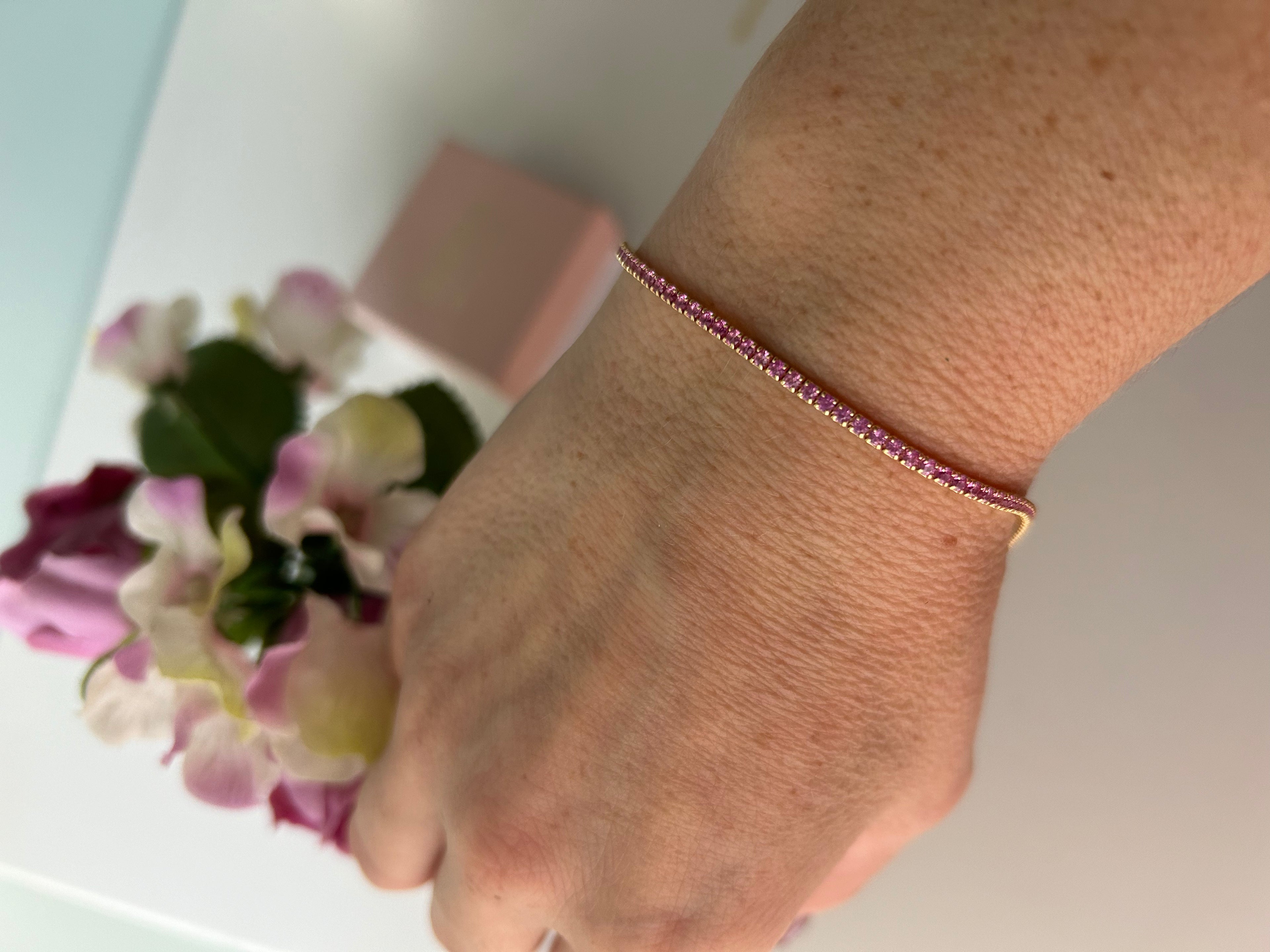 Bracciale Tennis regolabile Gold