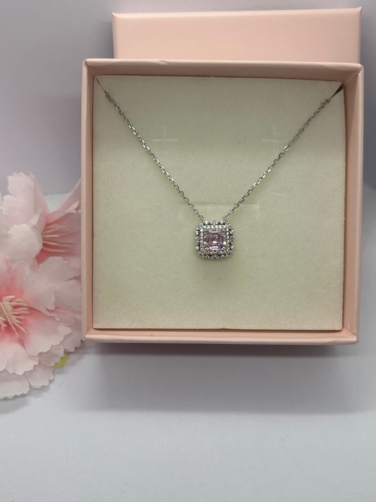 Collana Quarzo Rosa di Francia in Argento 925