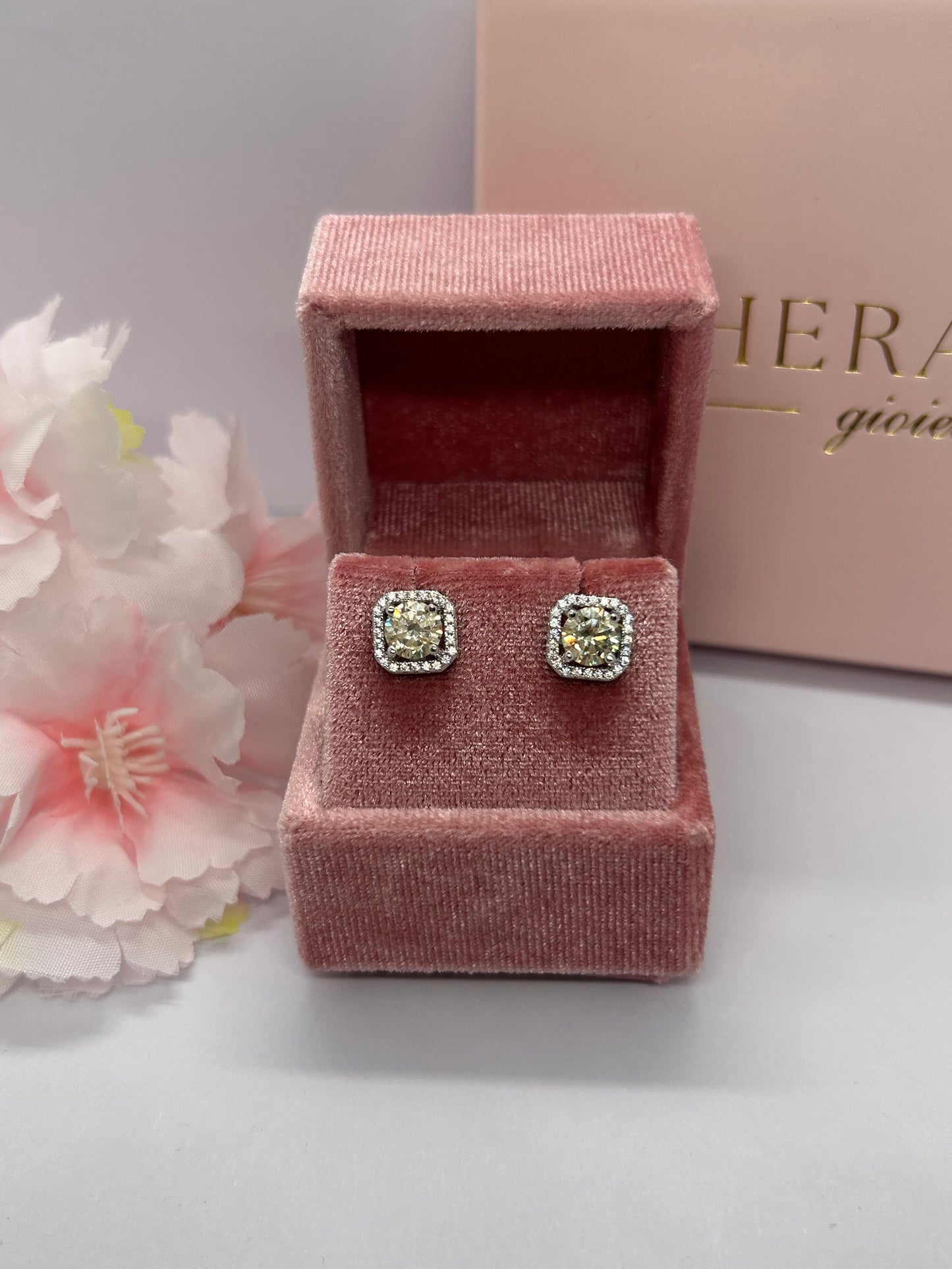 Orecchini a lobo Quarzo Giallo Topazio