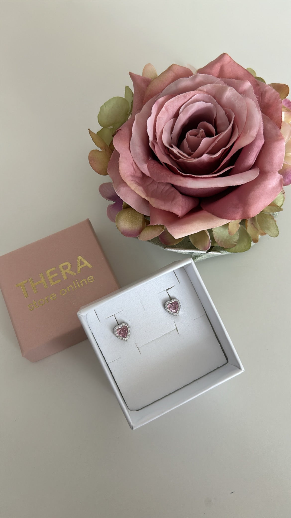 Orecchini Cuore Rosa