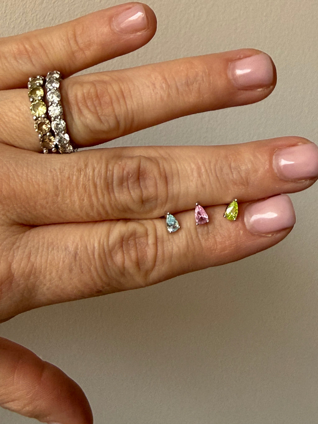 Orecchini Gocce Pastel in Argento 925