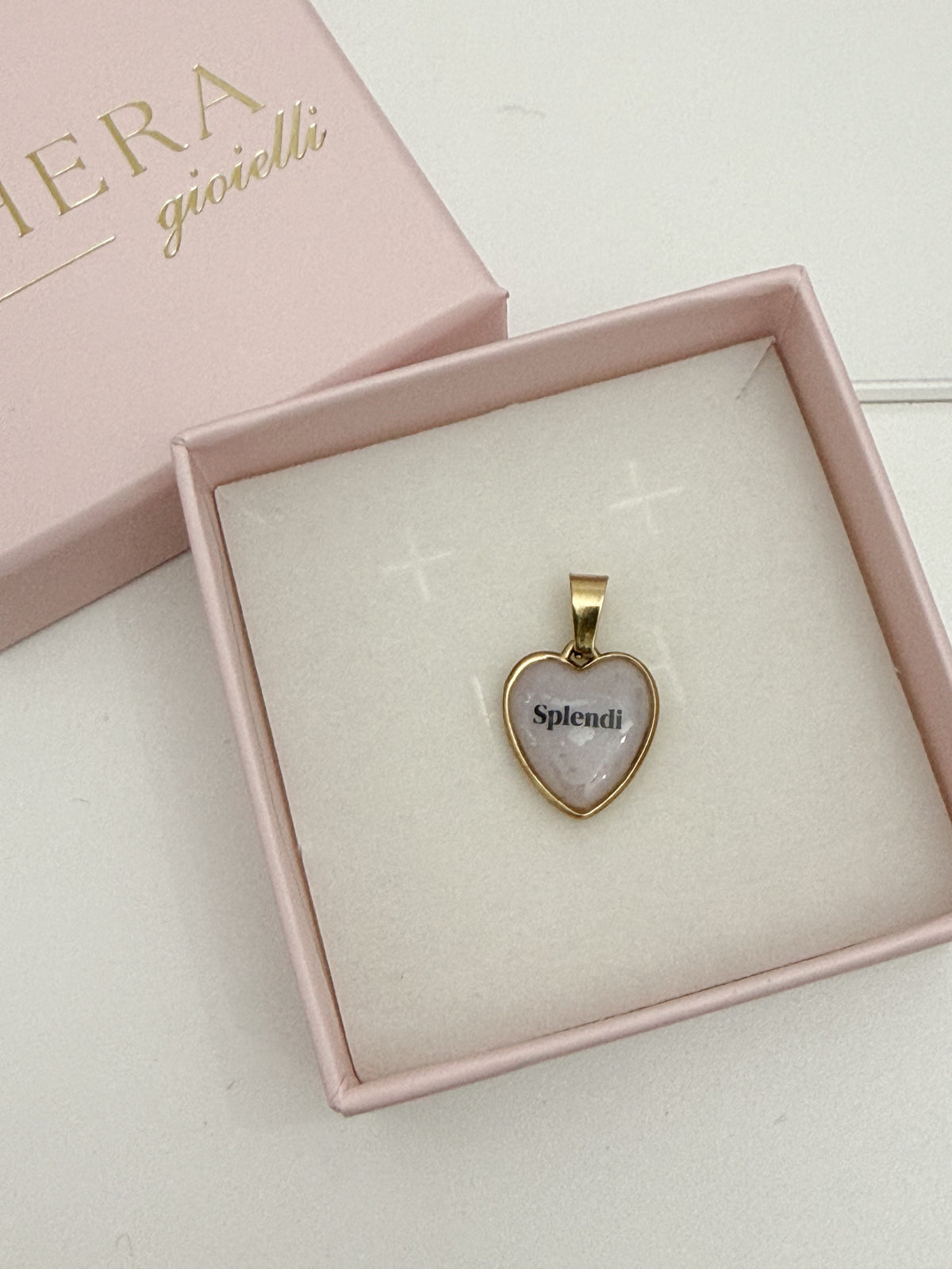 Ciondolo Cuore Personalizzato in Acciaio e Resina – Fatto a Mano ❤️