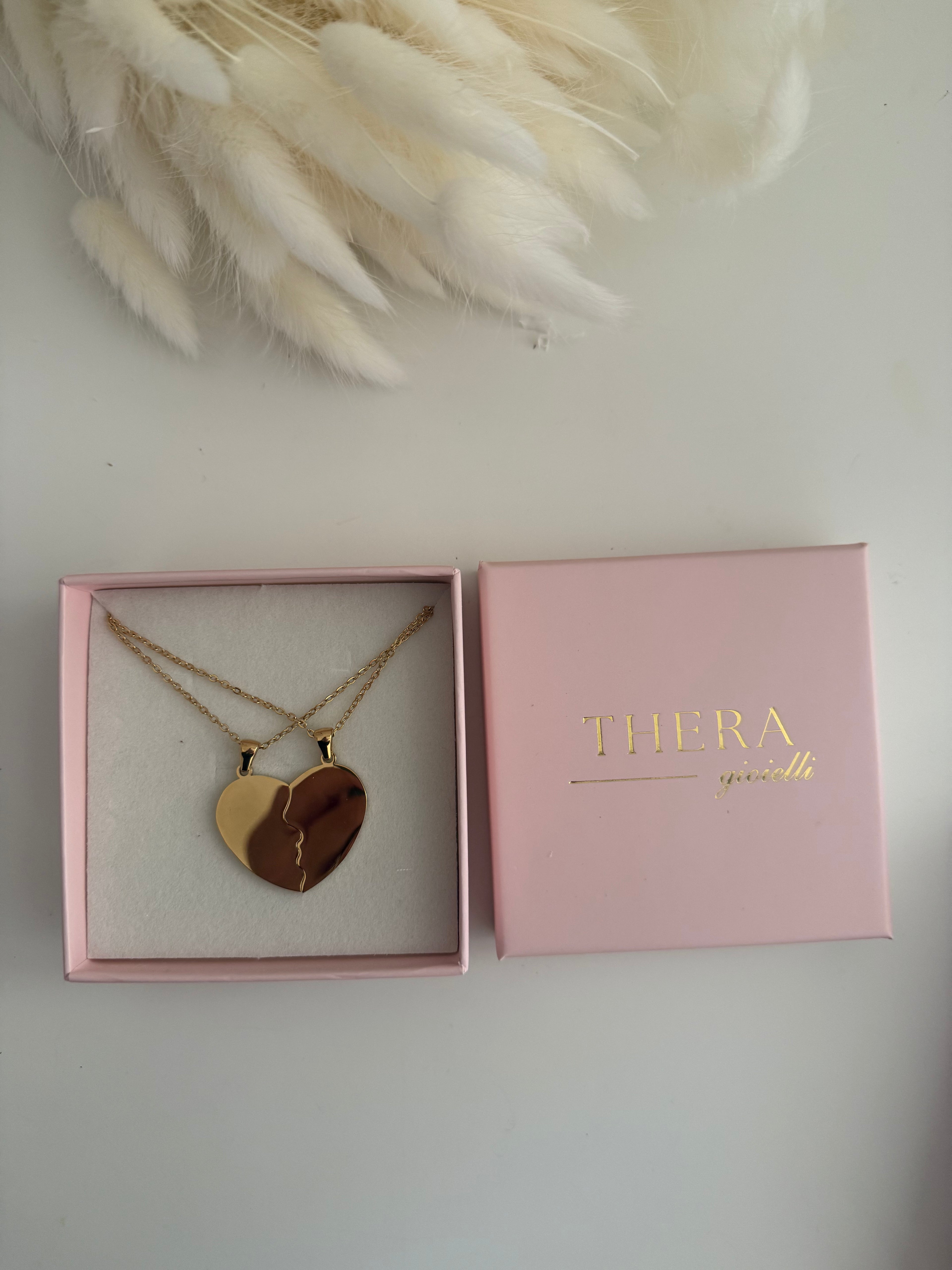 Box San Valentino - Due Collane Cuore Divisibile Personalizzabili Limited Edition