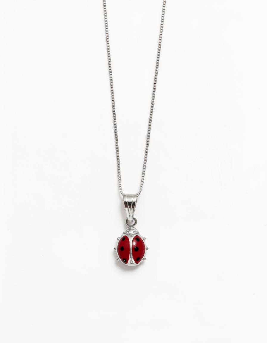 Collana Coccinella Big Portafortuna