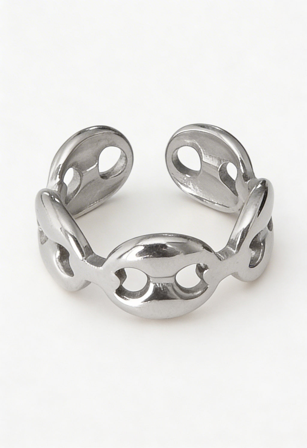 Anello Marea Maglia Marina Regolabile silver