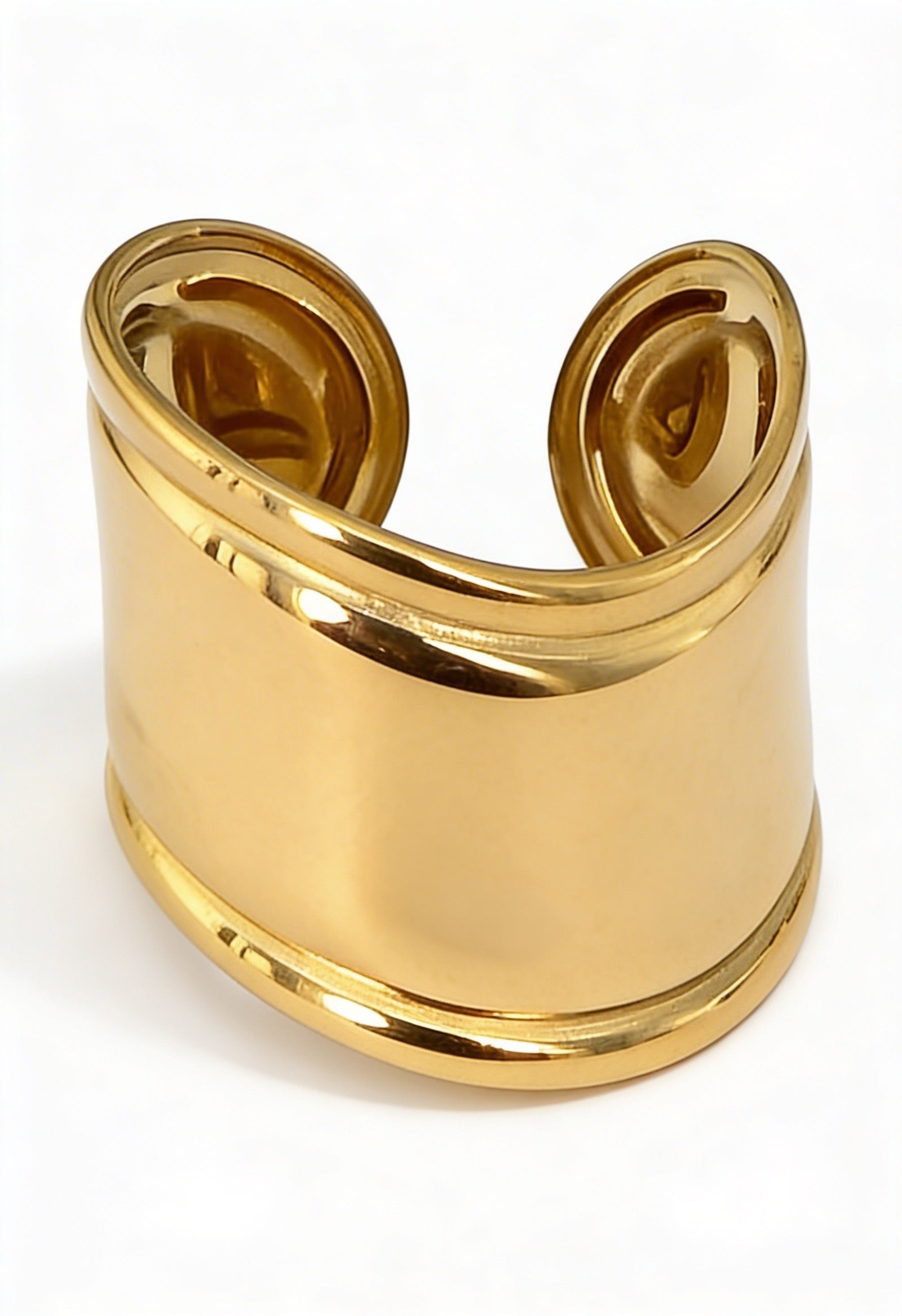 Anello Sinfonia - Acciaio Inossidabile Regolabile a Fascia Gold