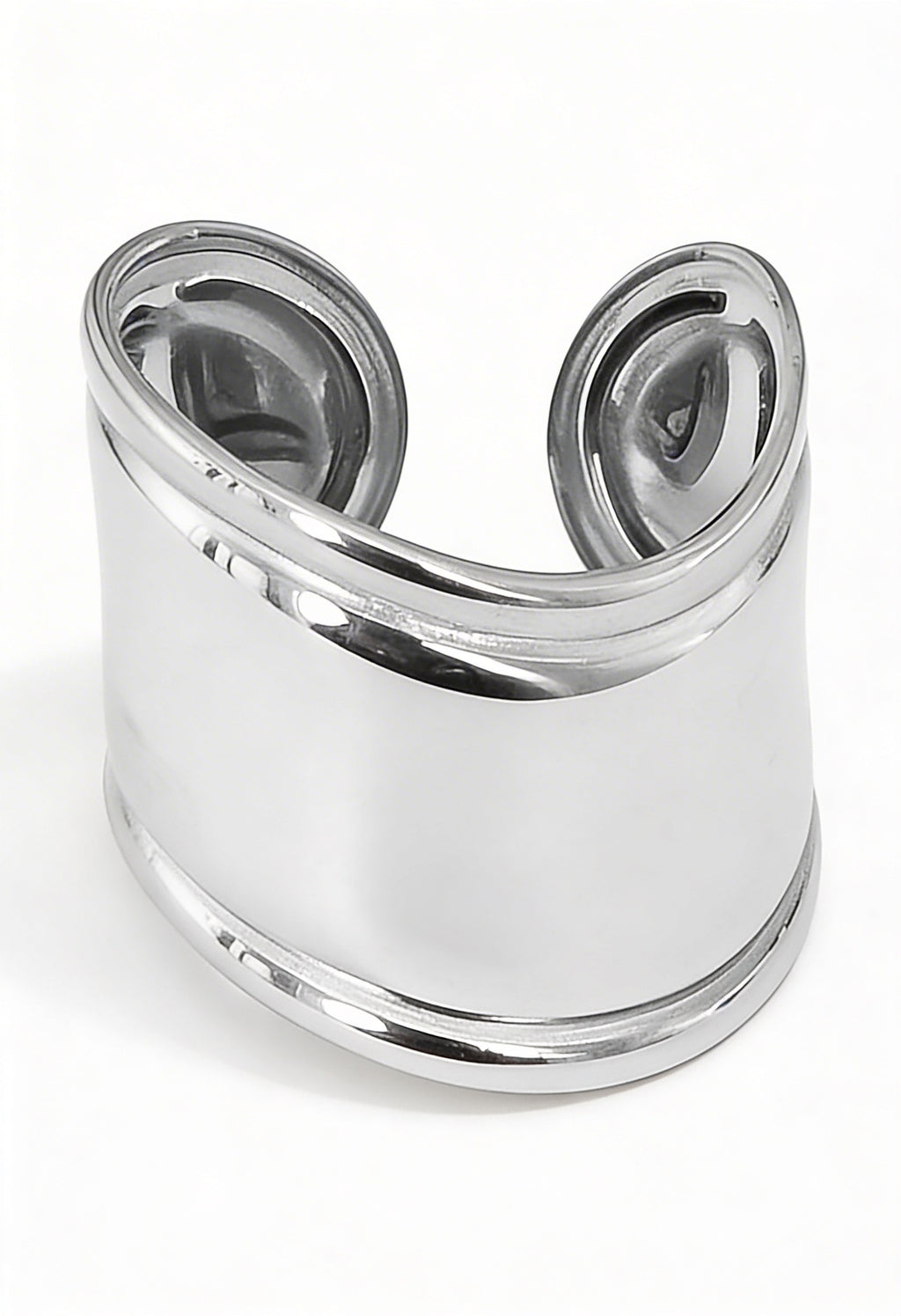 Anello Sinfonia - Acciaio Inossidabile Regolabile a Fascia Silver