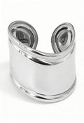 Anello Sinfonia - Acciaio Inossidabile Regolabile a Fascia Silver