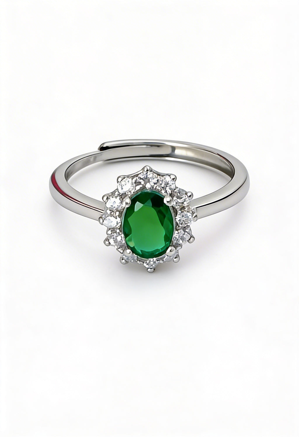 Anello Kate verde smeraldo