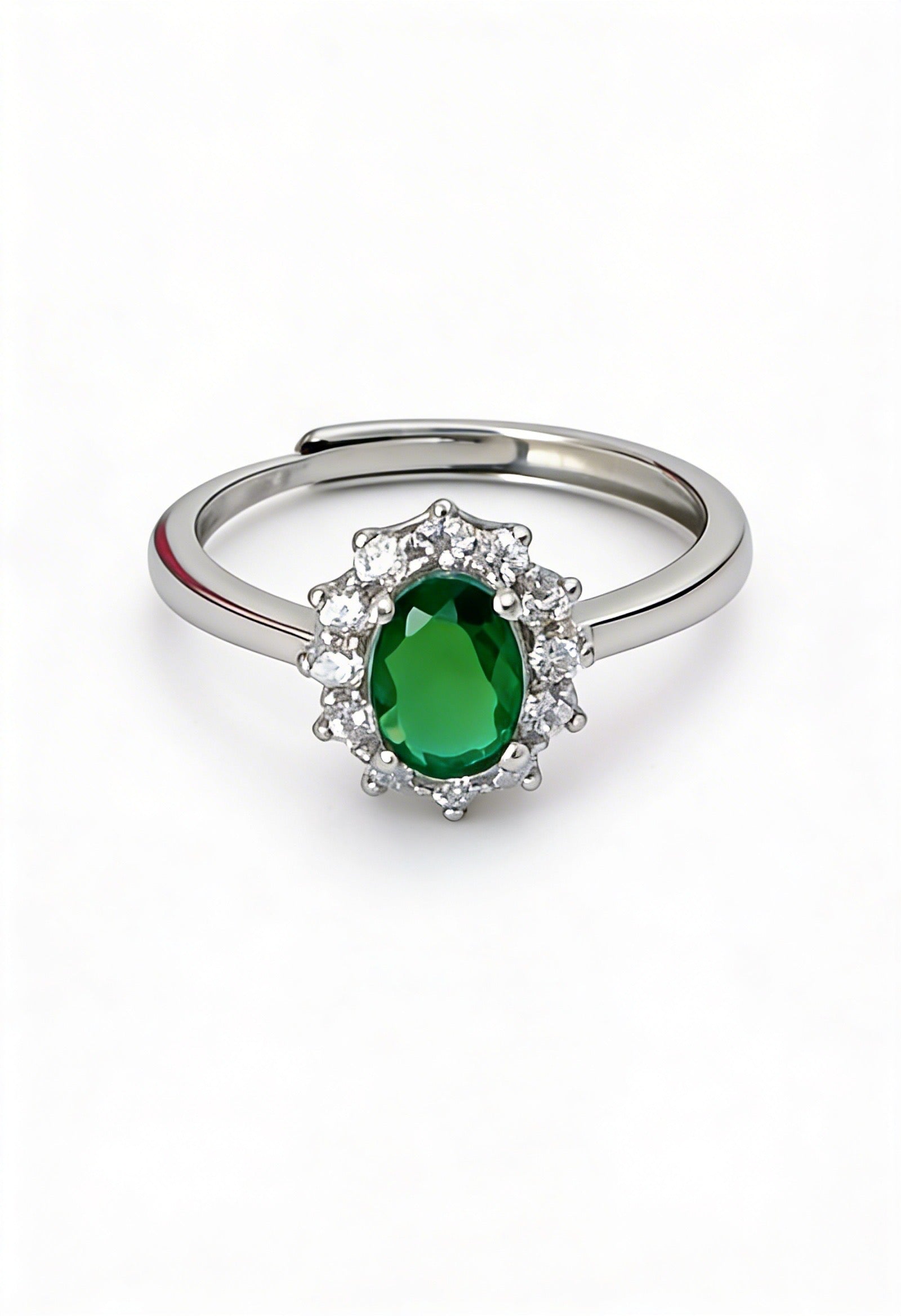 Anello Kate verde smeraldo