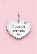 Ciondolo Cuore con Zircone Personalizzabile – Argento 925 o Gold