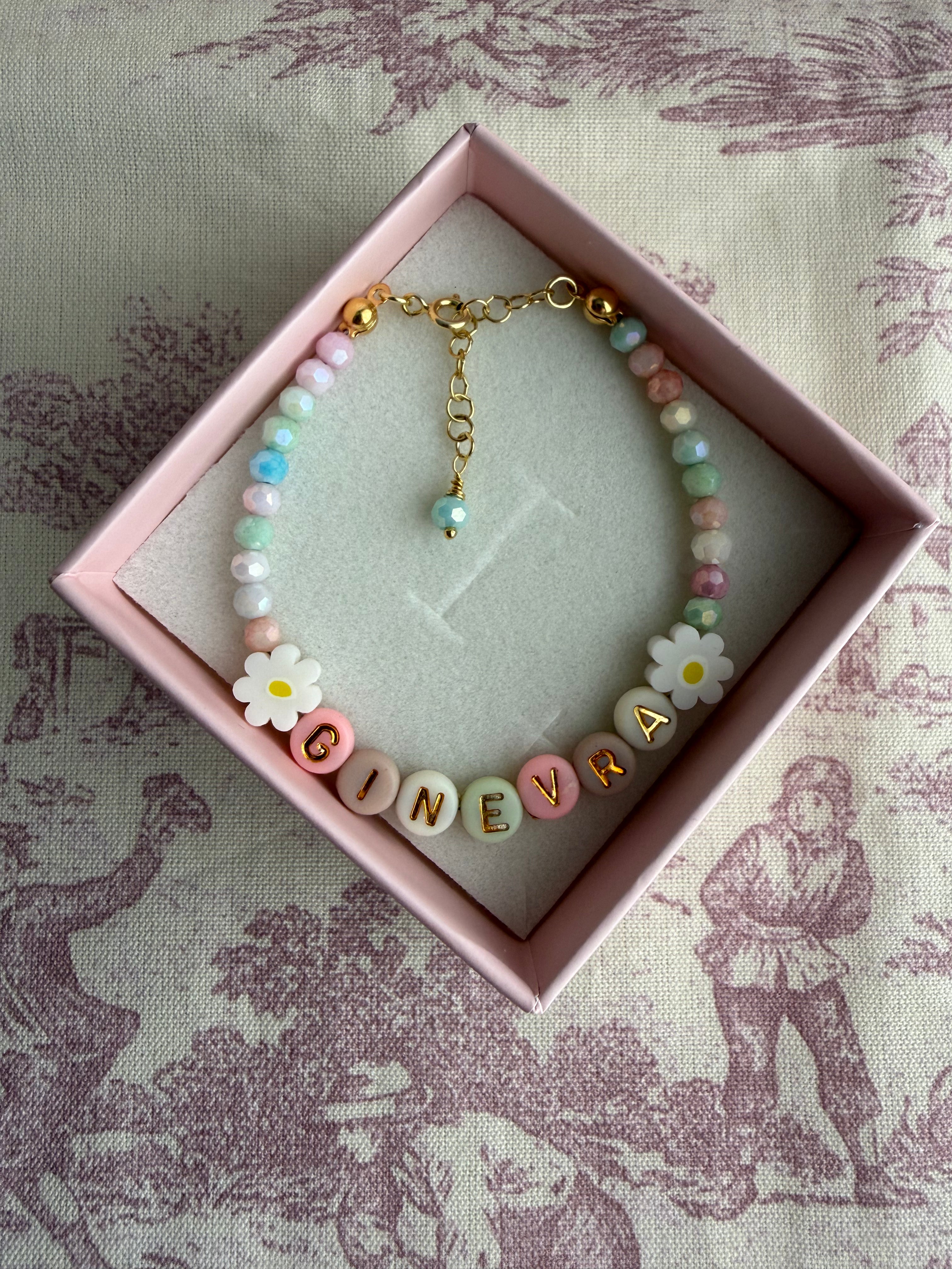 Bracciale Ginevra personalizzabile 🌸 Argento 925 Handmade