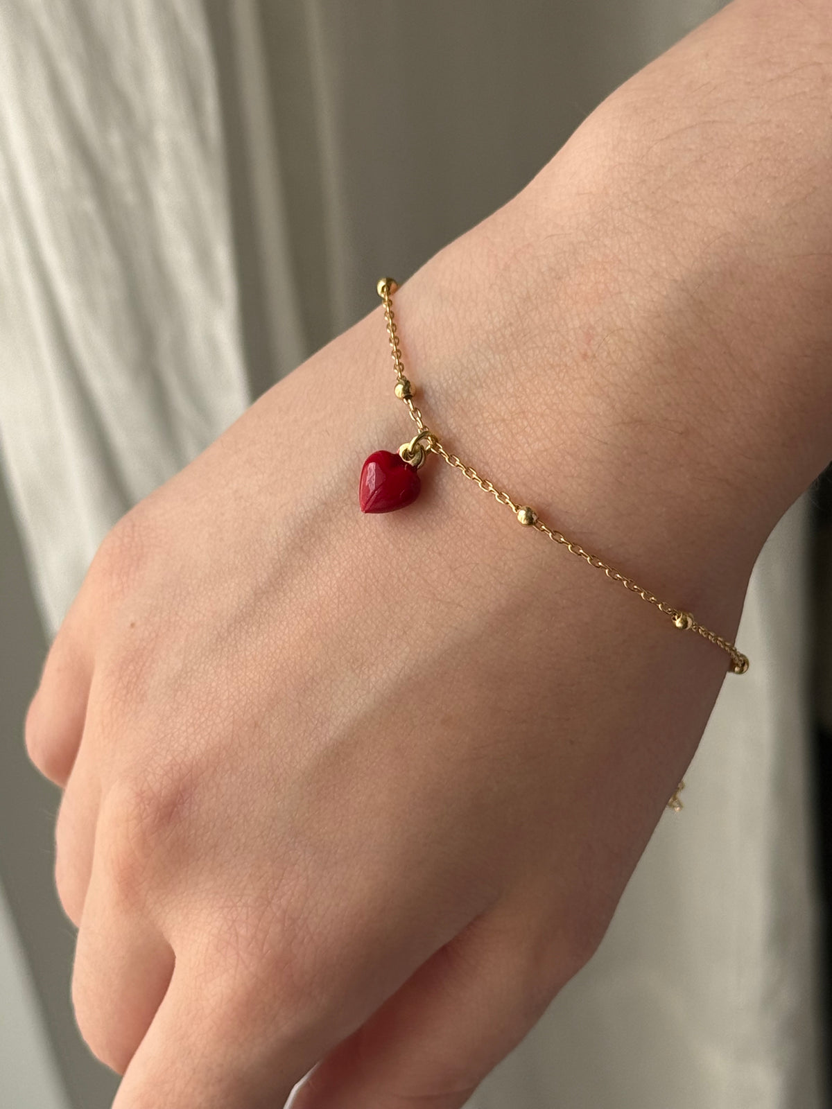 Bracciale con Cuore Smaltato in Argento 925 – Silver o Gold