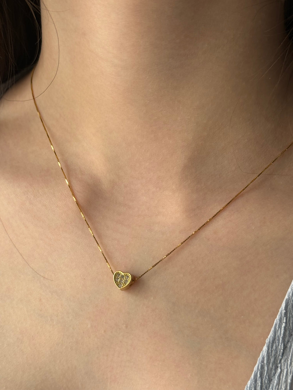 Collana con Cuore Zirconato in Argento 925 – Silver o Gold